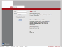 Tablet Screenshot of banking.abcbank.de