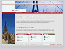 Tablet Screenshot of abcbank.de